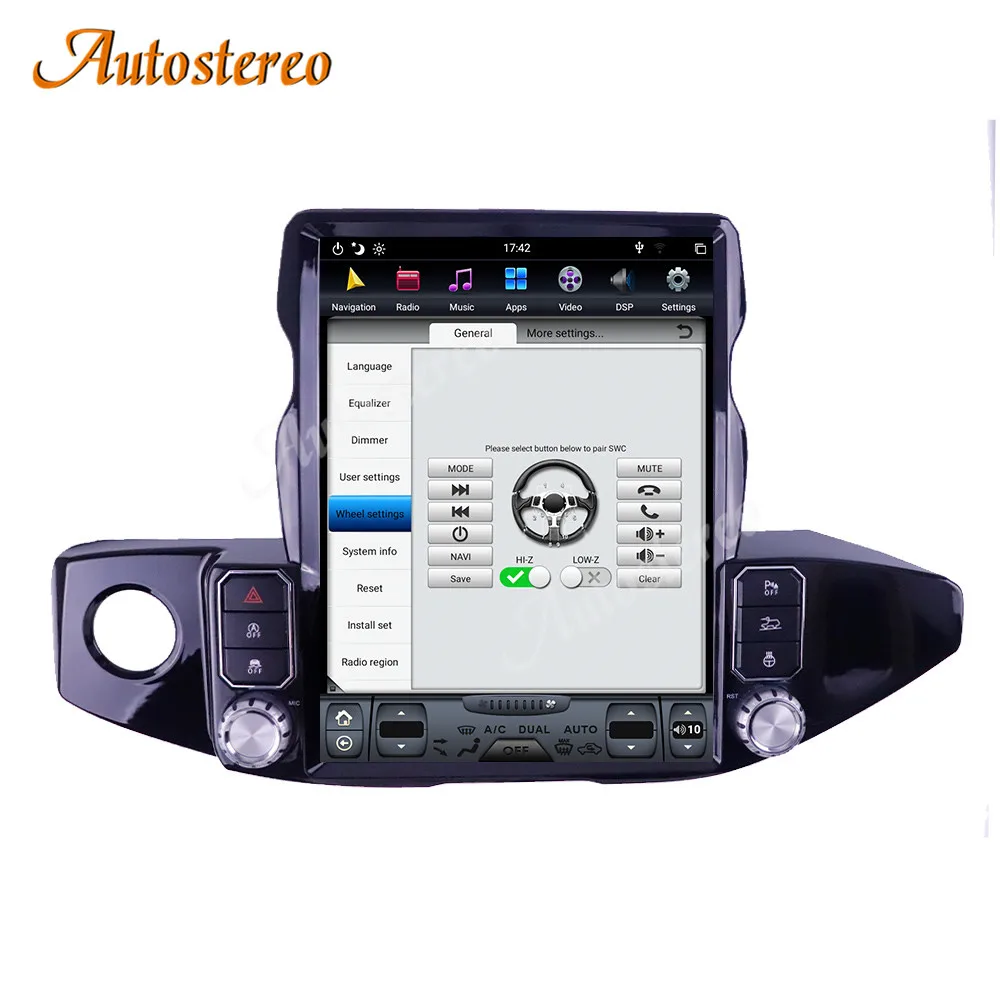 Carplay Android 13 For Jeep Wrangler JL 2018-2023 Tesla Screen Car Multimedia Pl