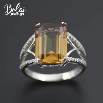 

Bolai Zultanite Ring 925 Sterling Silver Color Change Nano Diaspore Emerald Cut Gemstone Fine Jewelry for Women Wedding Rings