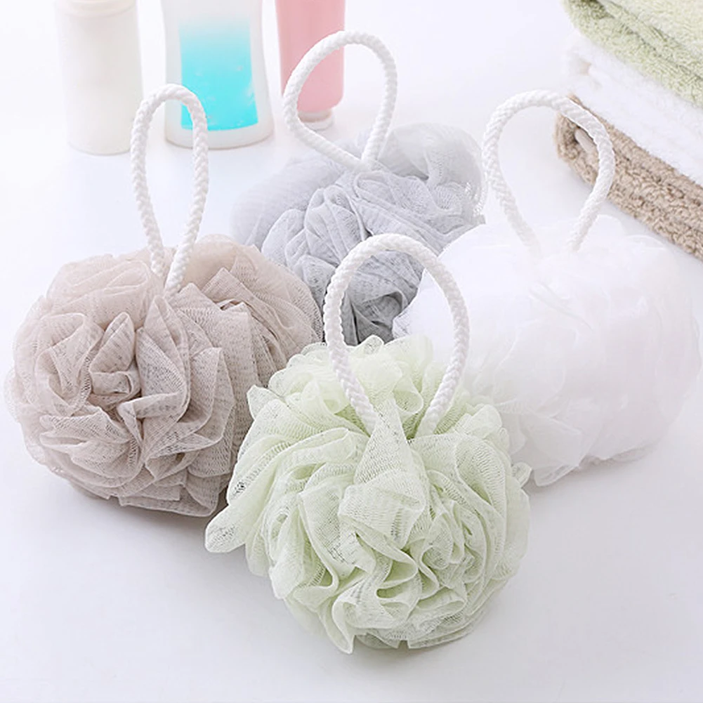 60G Super Soft Bathroom Massage Body Wash Bath Bubble Ball Large Bath Flower Mesh Bath Shower Supplies Bathing Toos