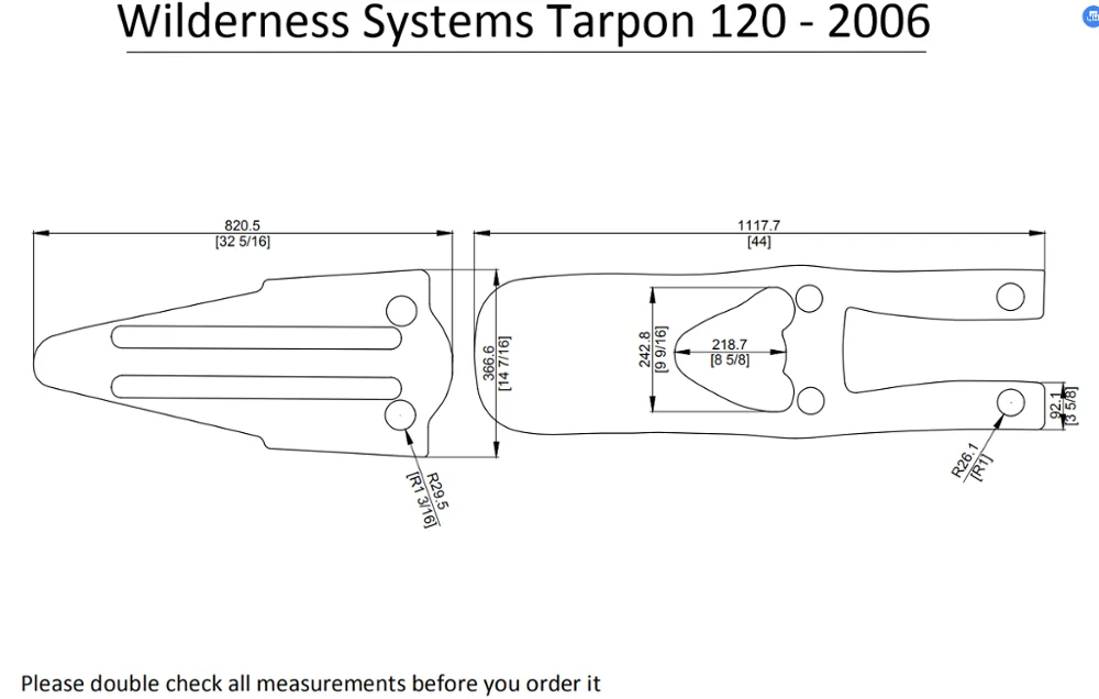 2006 системы пустыни Tarpon 120 Каяк Лодка EVA настил КОВРИКИ НАБОР 1/4"