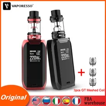 Vaporesso Vape Revenger X комплект 220 Вт с коробкой мод NRG бак 5 мл распылитель GT в сеточку катушка ядро пара электронная сигарета