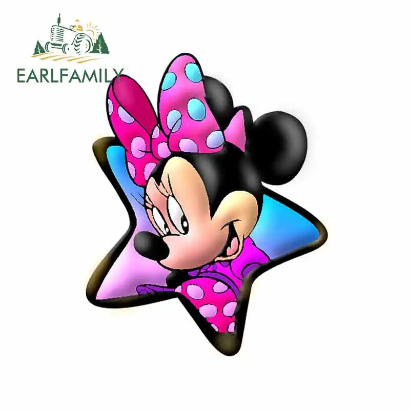 EARLFAMILY 13 см x 10 4 для автомобиля Минни камперван наклейки на холодильник креативные