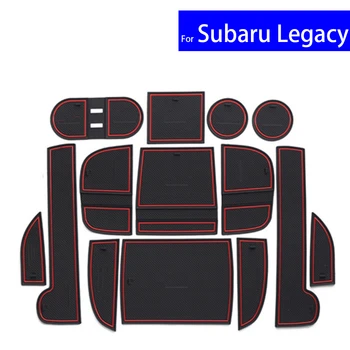 

Non-slip Car Door Gate Slot Mats Carpets Position Cup Holder Pads For Subaru Legacy 2016 Door Groove Mat Free Shipping
