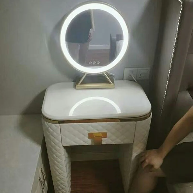 Мраморная столешница Португалия дизайнерский комод набор со светодиодным светильник
