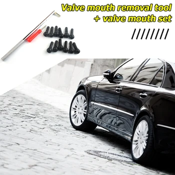 

Valve Stem Puller 12pcs TR413 Snap-in Tire Valve Stems Installation Disassemble Conveniently with Valve Core Remover