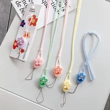 Einfache blume lanyard anhanger seil handy schmuck personlichkeit weibliche modelle hangen hals hangen handy lanyard