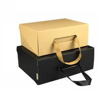 Портативная картонная веревочная обувная упаковочная коробка для покупок подходит для одежды обувь парик для волос Подарочная коробка Упаковка