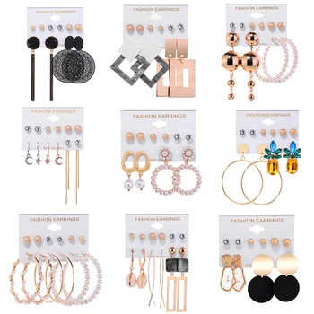 

Vintage Tassel Acrylic Earrings For Women Bohemian Earrings Set Big Dangle Drop Earring 2020 Brincos Female Fashion Jewelry