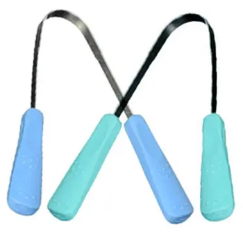 

Stainless Steel Tongue Coating Abs Handle Bad Breath Removing Clean Tongue Coating Tongue Scraper Bad Breath Cleaning