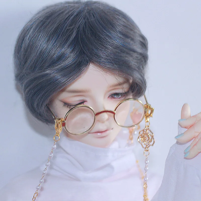 Allaosify bjd волосы 1/3 1/4 BJD Кукла Высокая температура парик девушка и мальчик короткие прямые парики SD BJD парик с взрыва