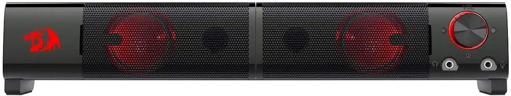 Redragon GS550 Orpheus PC Gaming Speakers, 2.0 Channel Stereo Desktop Computer Sound Bar with Compact Maneuverable Size
