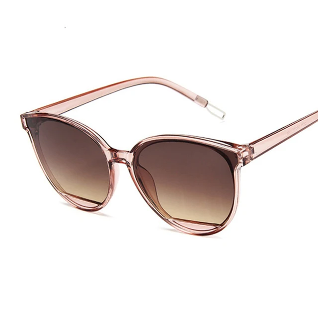 New Arrival 2022 Fashion Sunglasses Women Vintage Metal Mirror Classic Vintage Sun Glasses Female Oculos De Sol Feminino UV400 07 Brown
