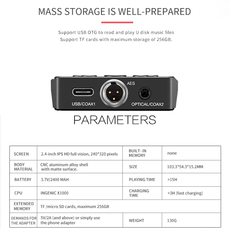 XDUOO X10T II DSD128 PCM 384 кГц/32 бит X10TII высокая производительность без потерь музыка Bluetooth цифровой проигрыватель MP3 плеер