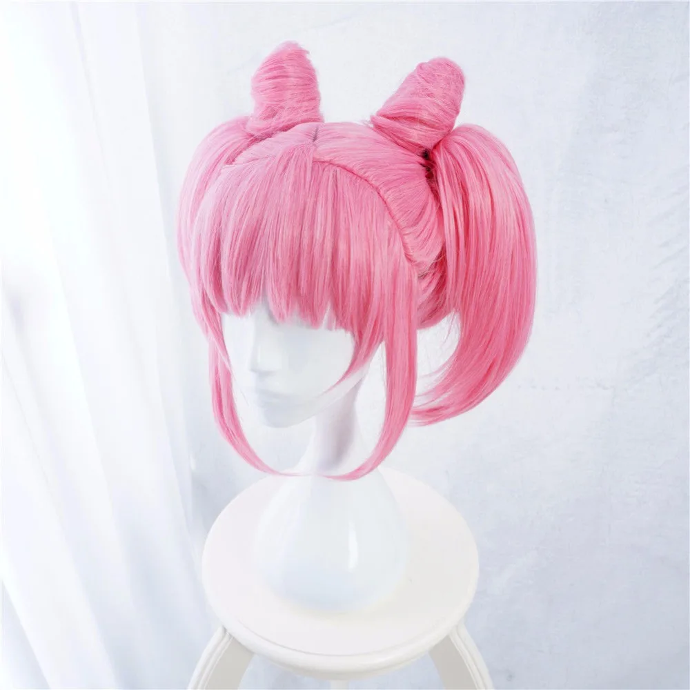 

Sailor Moon Cosplay Wigs Pink Women Wigs Heat Resistant Synthetic Hair Perucas Cosplay Wig+ Free Wig Cap