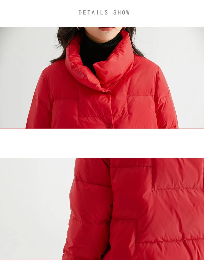 Jaqueta feminina gola redonda, casaco feminino inverno liso frio
