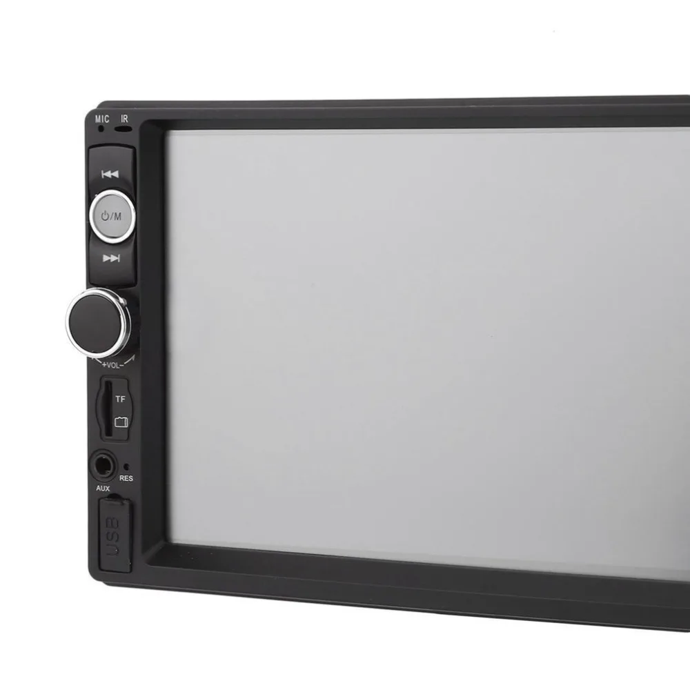 Новинка 7010B 7 дюймов двойной 2DIN автомобильный MP5 плеер BT сенсорный экран стерео радио HD мультимедийный плеер поддержка того же экрана