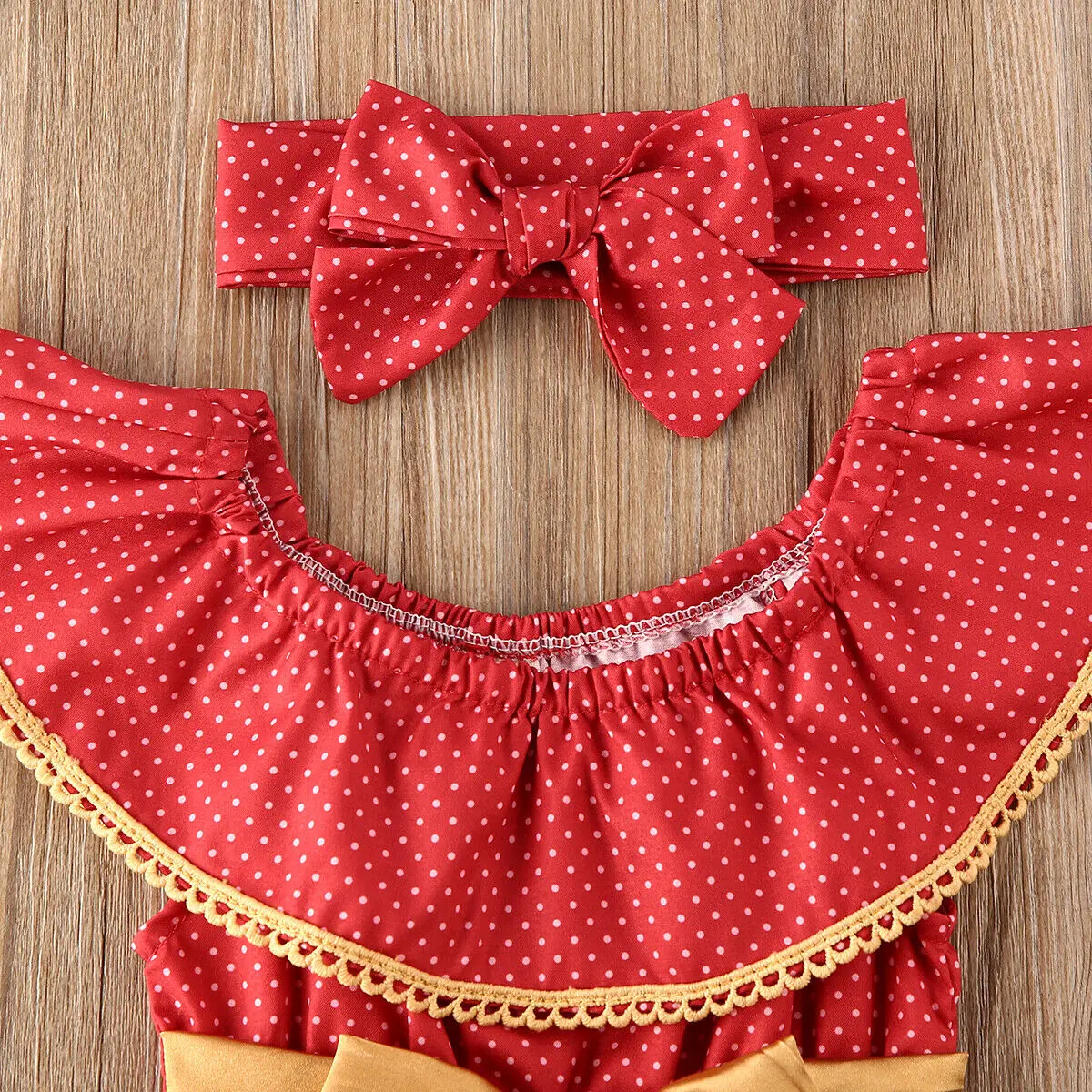 US Christmas Clothes Baby Girl Clothes Romper Jumpsuit Playsuit Headband Outfits Sunsuit Clothes 0-24 months