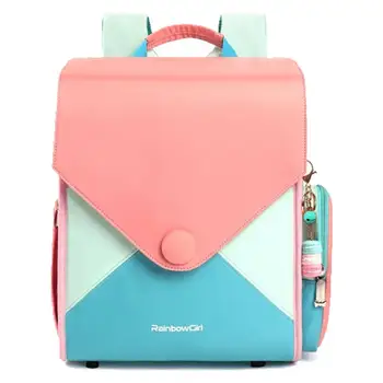 

Sweet Style Girl School Bags Kids Backpack Primary School Portfolio Children Orthopedic Backpack Candy Color Randoseru Grade 1-4