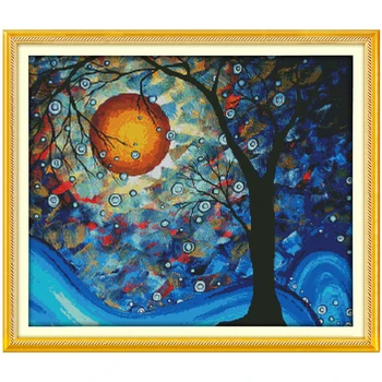 

The tree of dreams scenery counted 11CT 14CT DIY kits Chinese wholesale Cross Stitch embroidery needlework Sets home decor