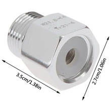 Поток соды нить Co2 бак цилиндр регулятор адаптер конвертер Женский CGA320 к мужской W21.8 для аквариумных рыб дропшиппинг