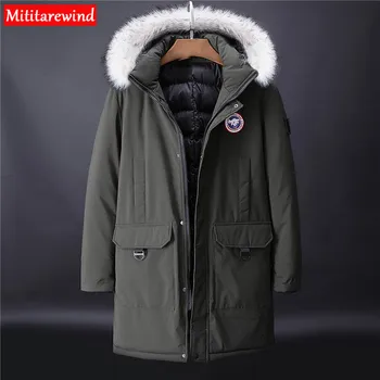 

2020 Brand Winter Jacket Men Parkas Hooded Fur Collar Windbreaker Parkas Coat Men Keep Warmer Men Clothing Plus Size L-10XL