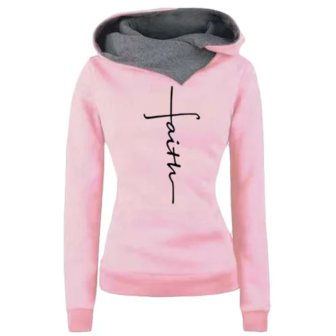 KARY Fashion 2021 Spring Autumn Women Hoodie Long Sleeve Casual Fleece Inside Warm Pullover Sweatshirt Hoodies for Women