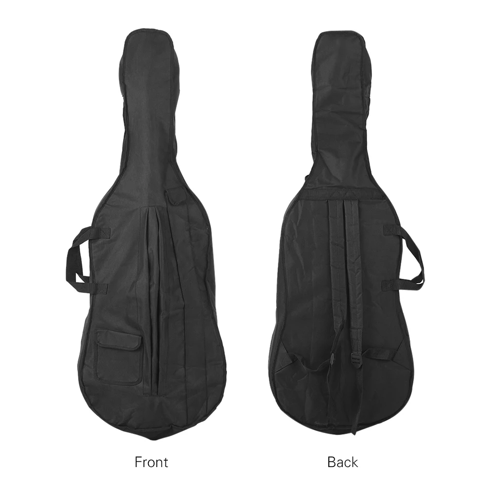 ammoon 4/4 & 3/4 Cello Gig Carrying Bag Case Backpack with Shoulder Strap Black 