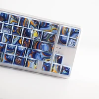 Enamel Agate Starry Sky ABS Keycaps OEM Profile UV Bright Side Water Transfer Printing For Cross MX Switches Mechanical Keyboard - Image 4