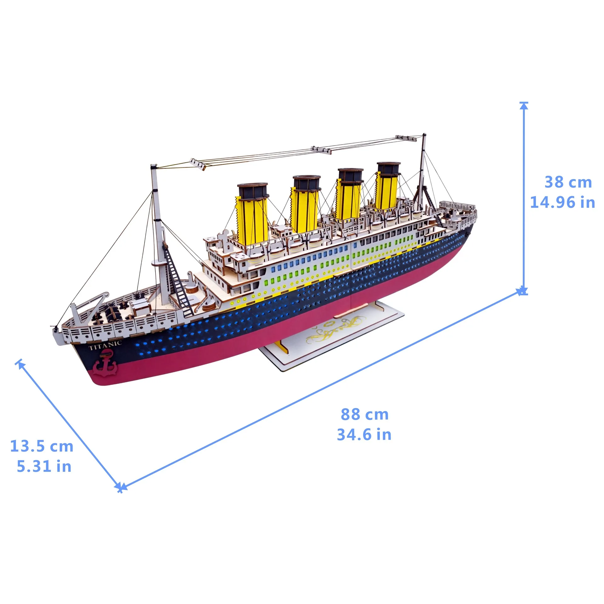 

Laser Cutting Handmade 3D Puzzle Model Jigsaw Puzzle Titanic