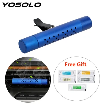 

YOSOLO Air Outlet Aromatherapy Clip with 5 Free Aroma Sticks Car Air Freshener Car Outlet Perfume Solid Perfume Diffuser