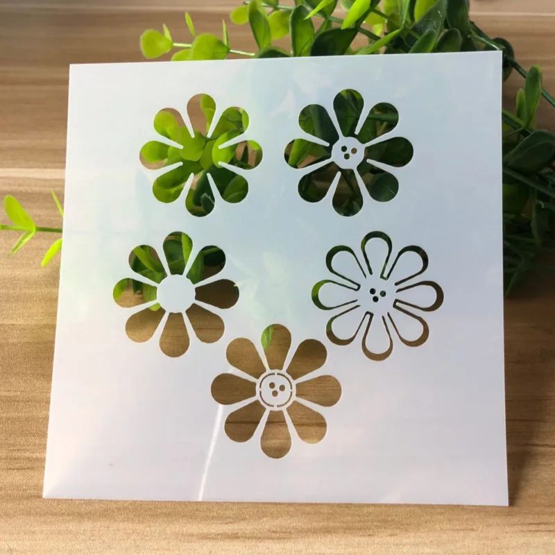 

13* 13cm flower Round DIY Stencils Painting Scrapbook Coloring Embossing Album Decorative Paper Card Template