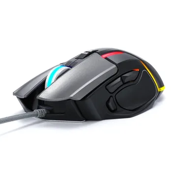 

Hot Sales V11 Professional Wired RGB Gaming Mouse Game Mouse Comfortable Grip Ergonomic PC Computer Mice LED