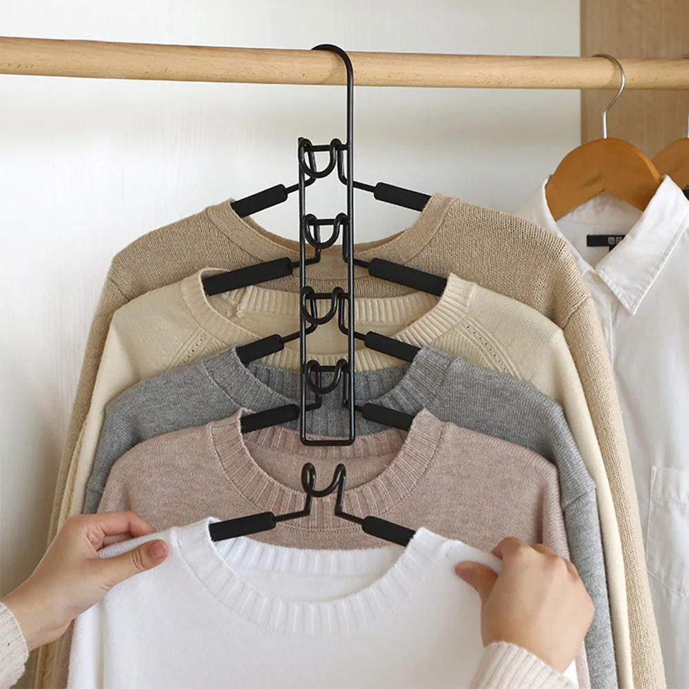 Органайзер для гардероба вешалки для одежды брюки противоскользящее хранение с экономией пространства стеллажи пальто висячие Многослойные Fishbone тип дома