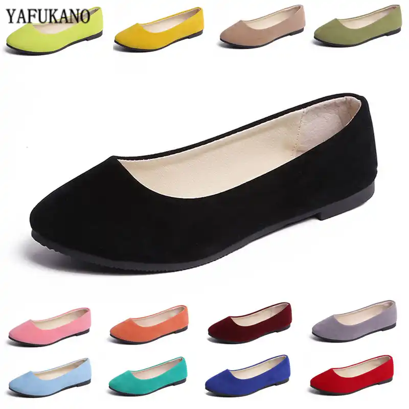 ladies slip on flats