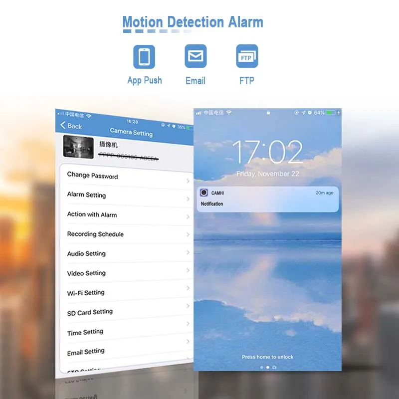 HJT PTZ IP Camera WiFi 2MP/5MP Full Color Night Vision Device  Audio Wireless CCTV Camera Waterproof Outdoor Camhi Alarm Onvif