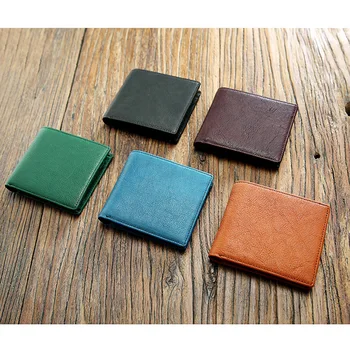 

YIFANGZHE Vintable Wallet for Men & Women, Compact & Slim Genuine Leather Purse Enough for Cash/Credit Cards/Conis