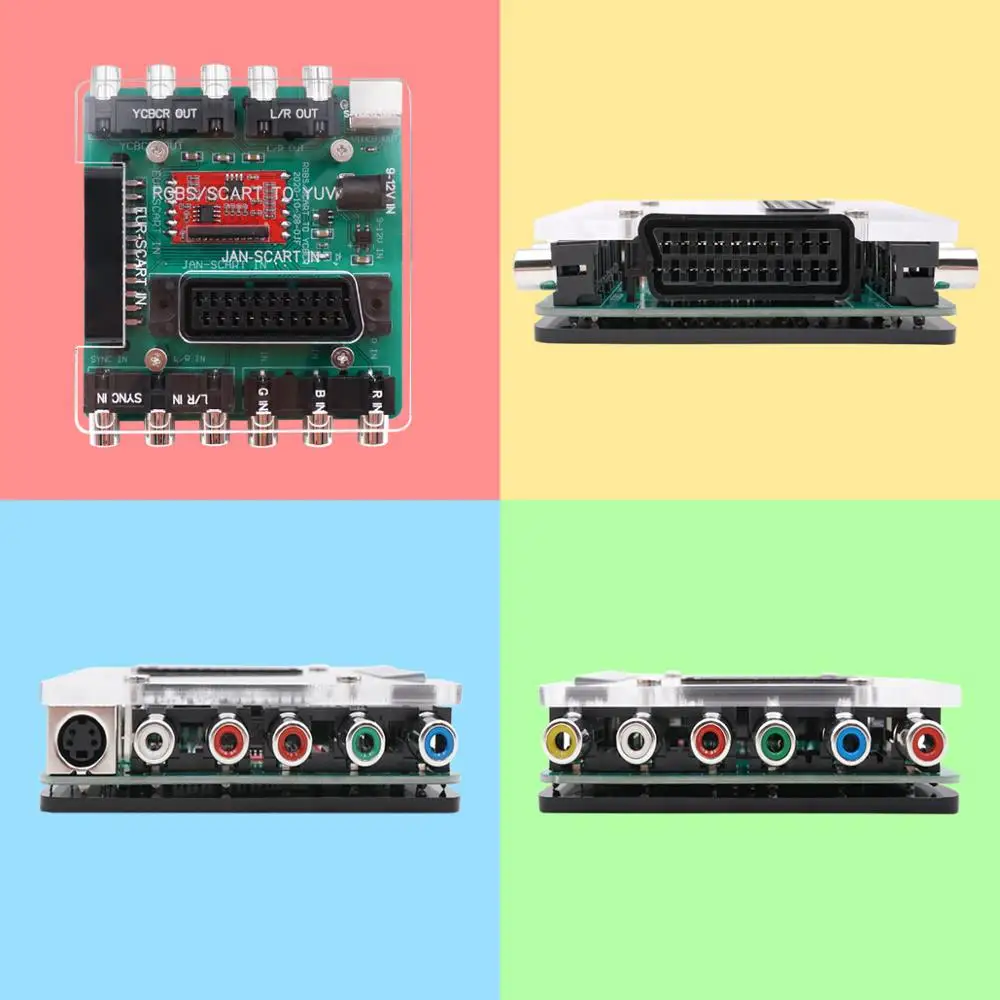 

SCART/RGBS to YCBCR/S-video Converter for DC Dreamcast Mega Drive SFC PS2 Retro Games Console