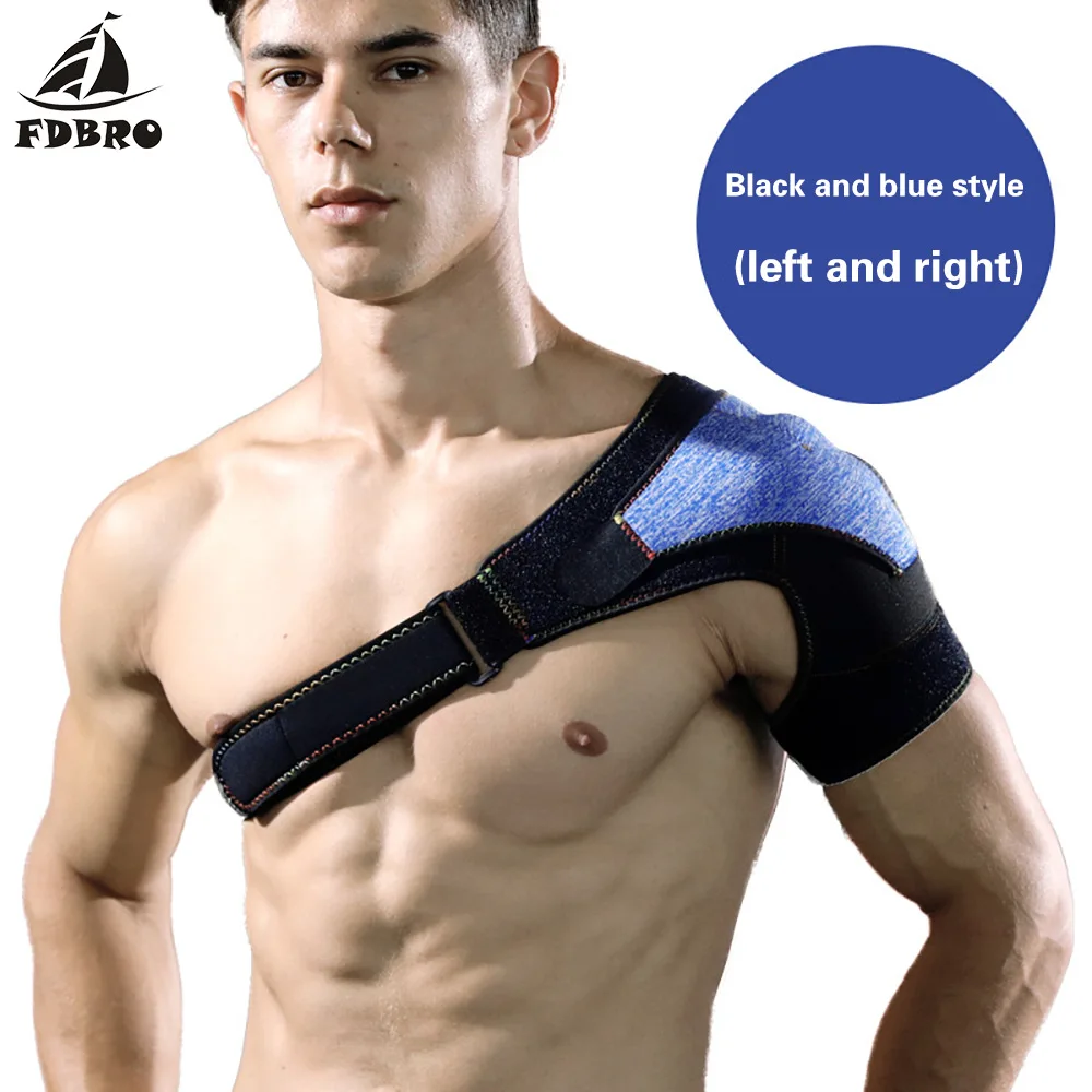 

FDBRO Single Shoulder Adjustable Breathable Pressurized Shoulder Protection Pad Shoulder Protection Elastic Belt Medical Belt