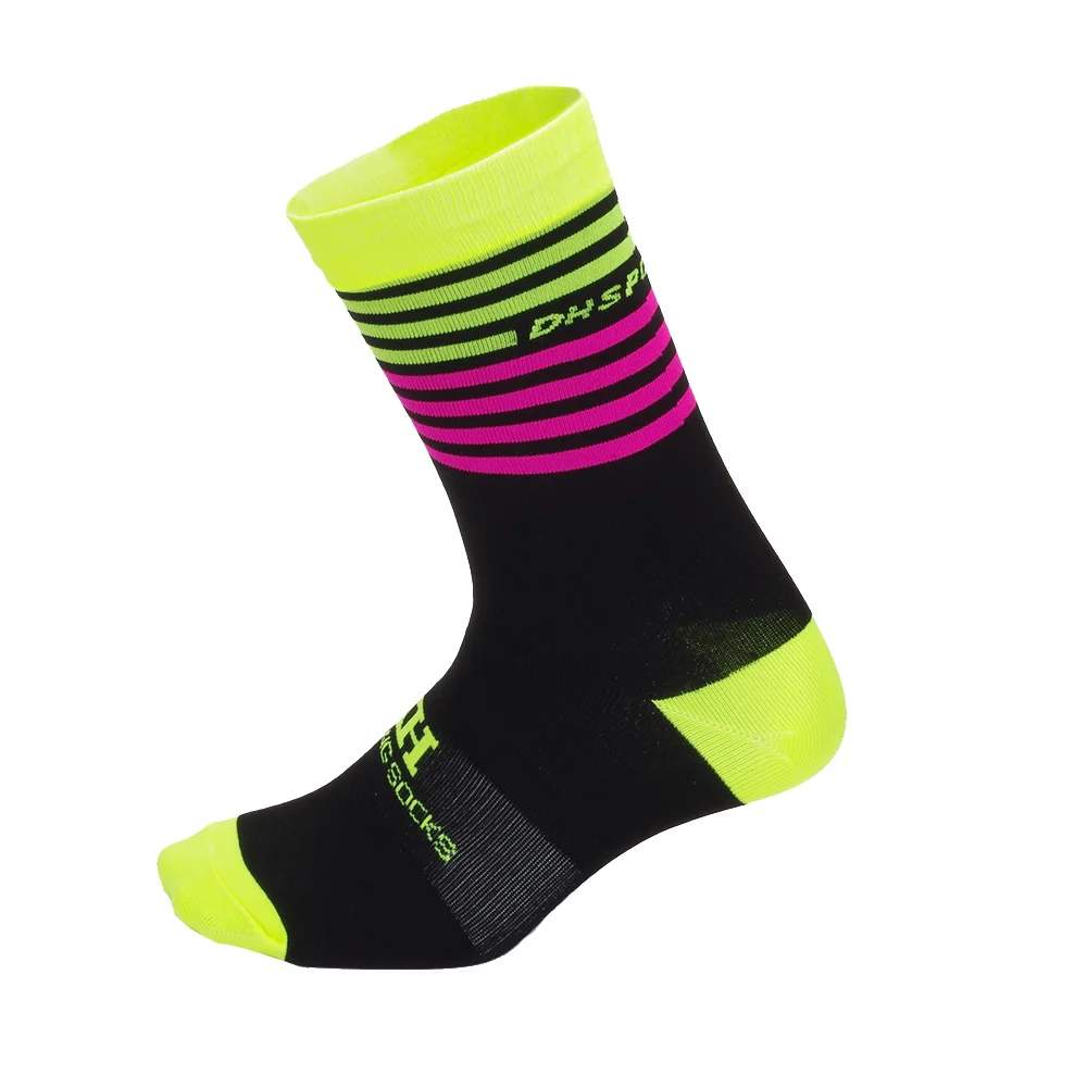 green rose DH спортивные уличные спортивные носки, носки для горного велосипеда для мужчин и женщин, качественные профессиональные гоночные велосипедные носки, дышащие дорожные велосипедные носки - Цвет: green rose