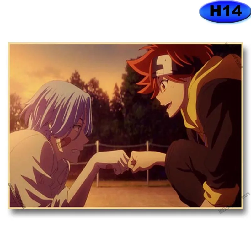 Vintage SK8 The Infinity Poster Kraft Paper Anime Posters Wall Stickers Home Decor Study Bedroom Bar Cafe Decoration Painting