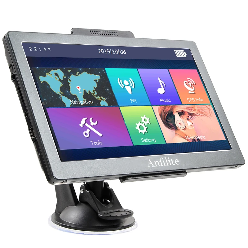 Anfilite " HD Автомобильный gps навигатор FM Bluetooth MP3 Navitel последние европейские карты Sat nav грузовик gps навигаторы автомобильные