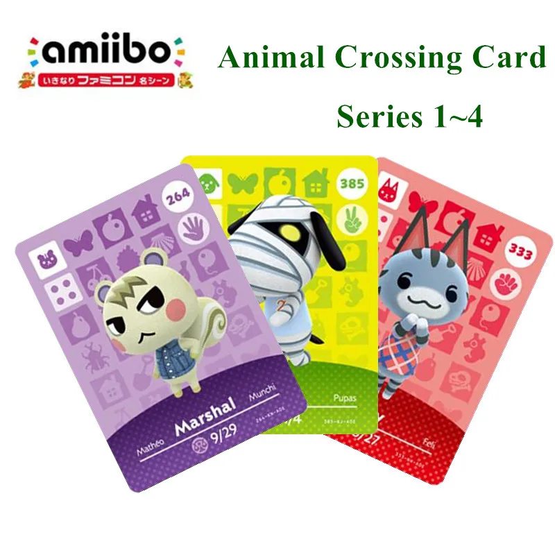 

series 1to4 Animal Crossing Amiibo Card new Horizons For NS games Amibo animal crossing Switch/lite amiibo card NFC welcome card