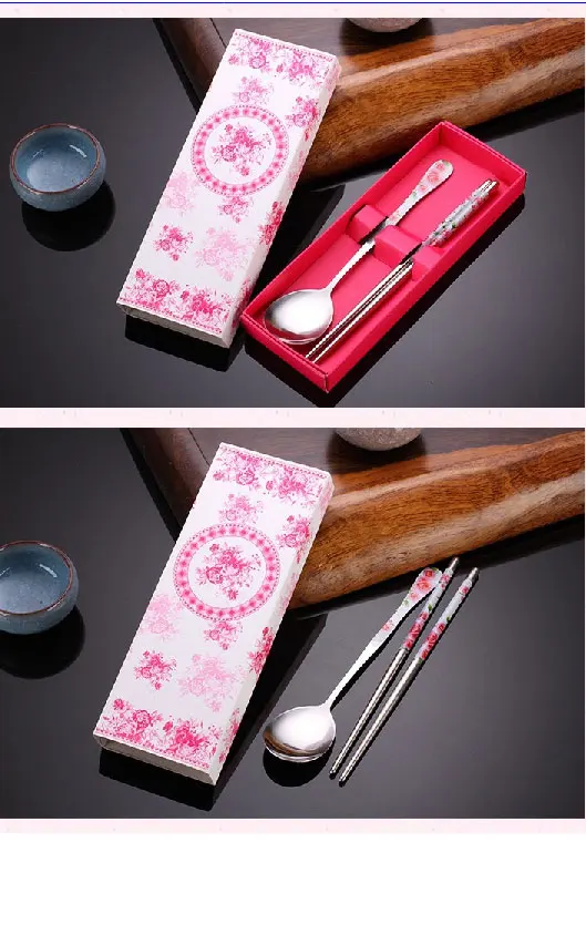 便携餐具套装_中国风青花瓷便携餐具套装年年有鱼勺子筷子套装结婚回礼盒---阿里巴巴_08