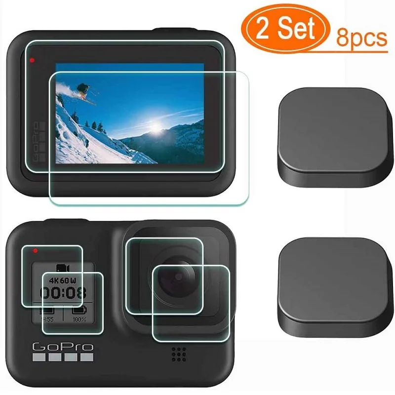 

Tempered Glass Screen Protector for GoPro Hero 8 Black Lens Protection Film for Gopro8 Go pro 8 Action Camera Accessories