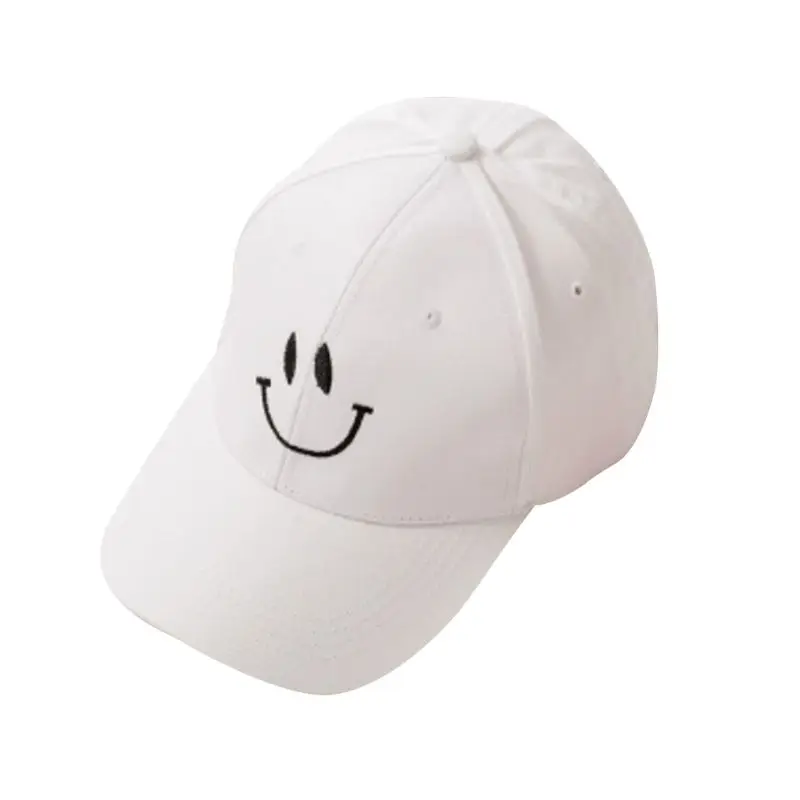 22 Color Unisex Korean Sport Smile Face Finger Heart Embroidery Baseball Cap Harajuku Cotton Hip Hop Snapback Curved Trucker Hat - Цвет: P