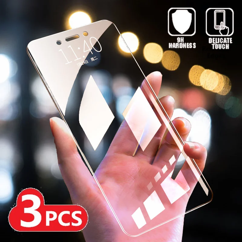 

3PCS Tempered Glass For Xiaomi Redmi Note 5 5A 6 7 Pro Global version Screen Protector for Redmi 5 7 7A 6A 6 Pro Protective Film