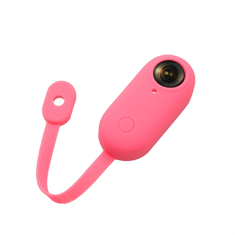 Rose JINSERTA защитный силиконовый чехол для камеры Insta360 GO с защитой от царапин/пыли с ремешком для камеры Insta360 Go - Цвет: Rose