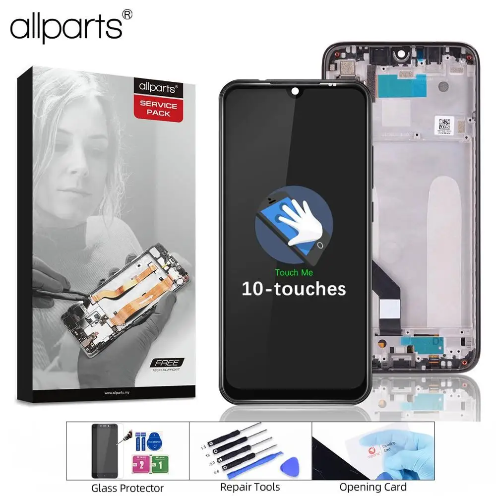Najtaniej Oryginalny LCD dla Xiaomi Redmi Note 7 wyświetlacz LCD 10 ekran dotykowy dla Redmi Note 7 LCD 7 Pro wyświetlacz z montaż ramy części