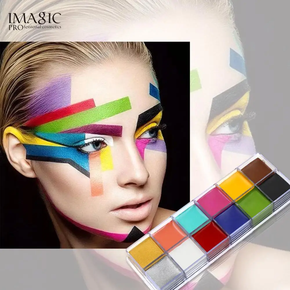 IMAGIC 12 цветов масляная краска для тела лица пигмент красоты набор макияжа