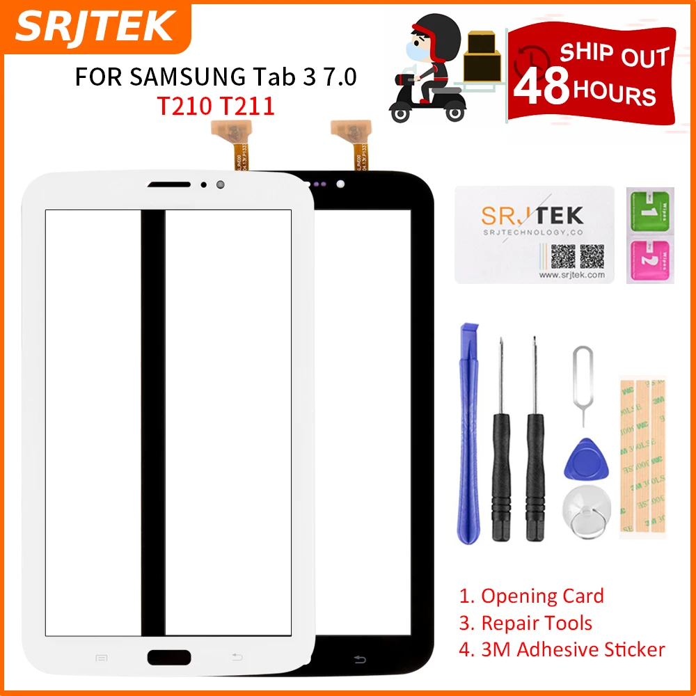 Srjtek 7 "для Samsung Galaxy Tab 3 0 SM-T210 SM-T211 SM T210 T211 сенсорный экран дигитайзер стеклянная